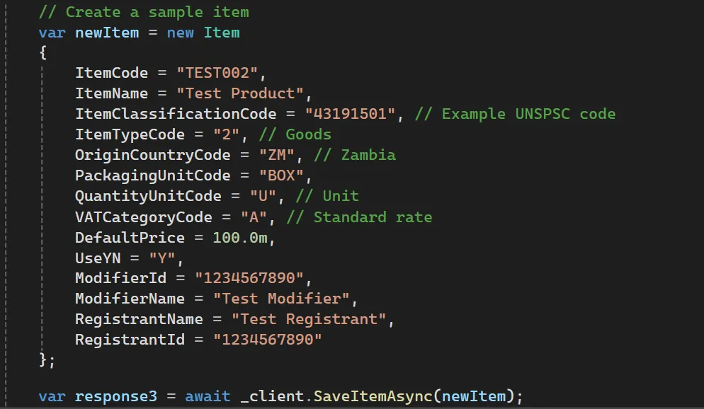 classification codes